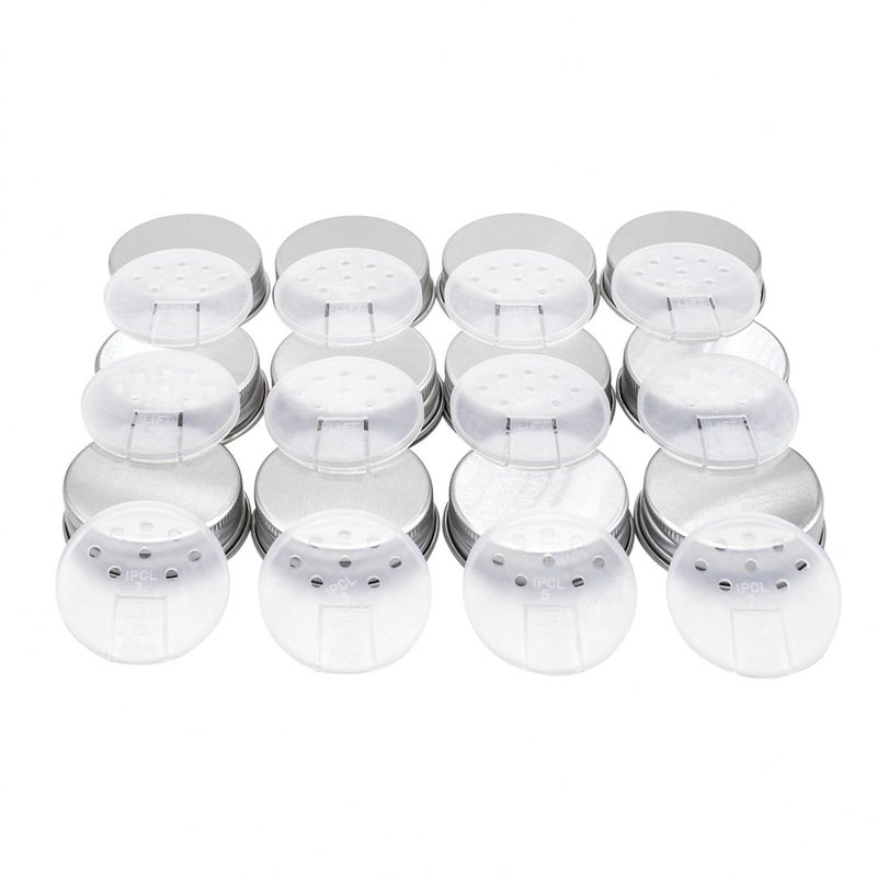 U-Pack 12 pieces of French Square Glass Spice Bottles 6 oz Spice Jars with Silver Metal Lids, Shaker Tops, and Labels by U-Pack - Image 3